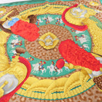 Hermès Carré 90 "CASQUES et PLUMETS" Silk handkerchief in Green