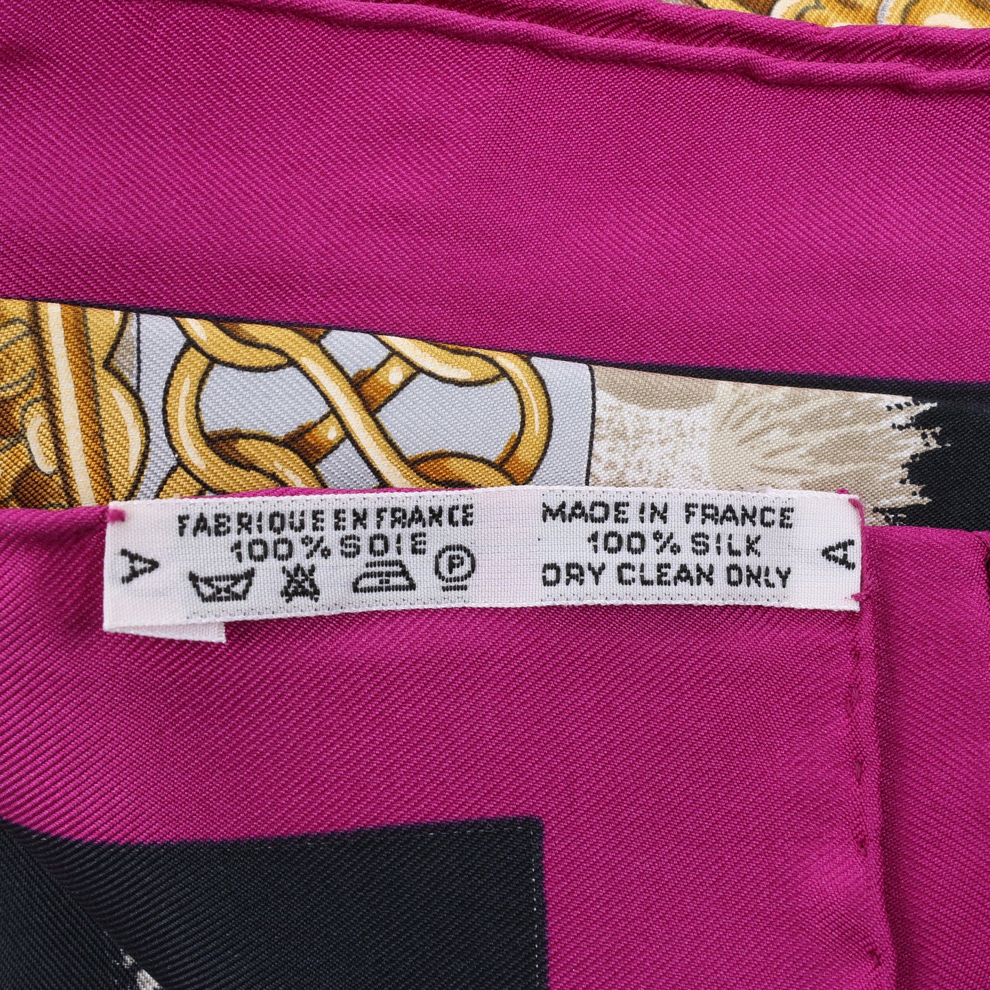 Hermès Carré 90 "CASQUES et PLUMETS" 100% Silk Scarf in Purple