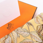Hermès Carré 90 "CASSE NOISETTE" Silk handkerchief in Yellow x Brown