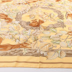 Hermès Carré 90 "CASSE NOISETTE" Silk handkerchief in Yellow x Brown