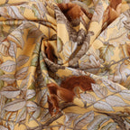 Hermès Carré 90 "CASSE NOISETTE" Silk handkerchief in Yellow