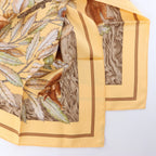 Hermès Carré 90 "CASSE NOISETTE" Silk handkerchief in Yellow