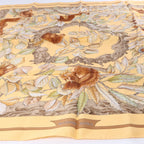 Hermès Carré 90 "CASSE NOISETTE" Silk handkerchief in Yellow