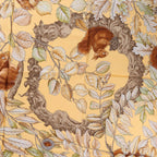 Hermès Carré 90 "CASSE NOISETTE" Silk handkerchief in Yellow
