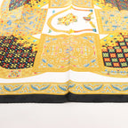 Hermès Carré 90 "CIELS BYZANTINS" Silk handkerchief in Black x Gold