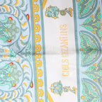 Hermès Carré 90 "CIELS BYZANTINS" Silk handkerchief in Yellow