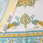 Hermès Carré 90 "CIELS BYZANTINS" Silk handkerchief in Yellow