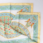 Hermès Carré 90 "CIELS BYZANTINS" Silk handkerchief in Yellow