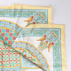 Hermès Carré 90 "CIELS BYZANTINS" Silk handkerchief in Yellow
