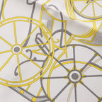 Hermès Carré 90 "COMPLICATION EQUESTR" Silk handkerchief in Gray x Yellow