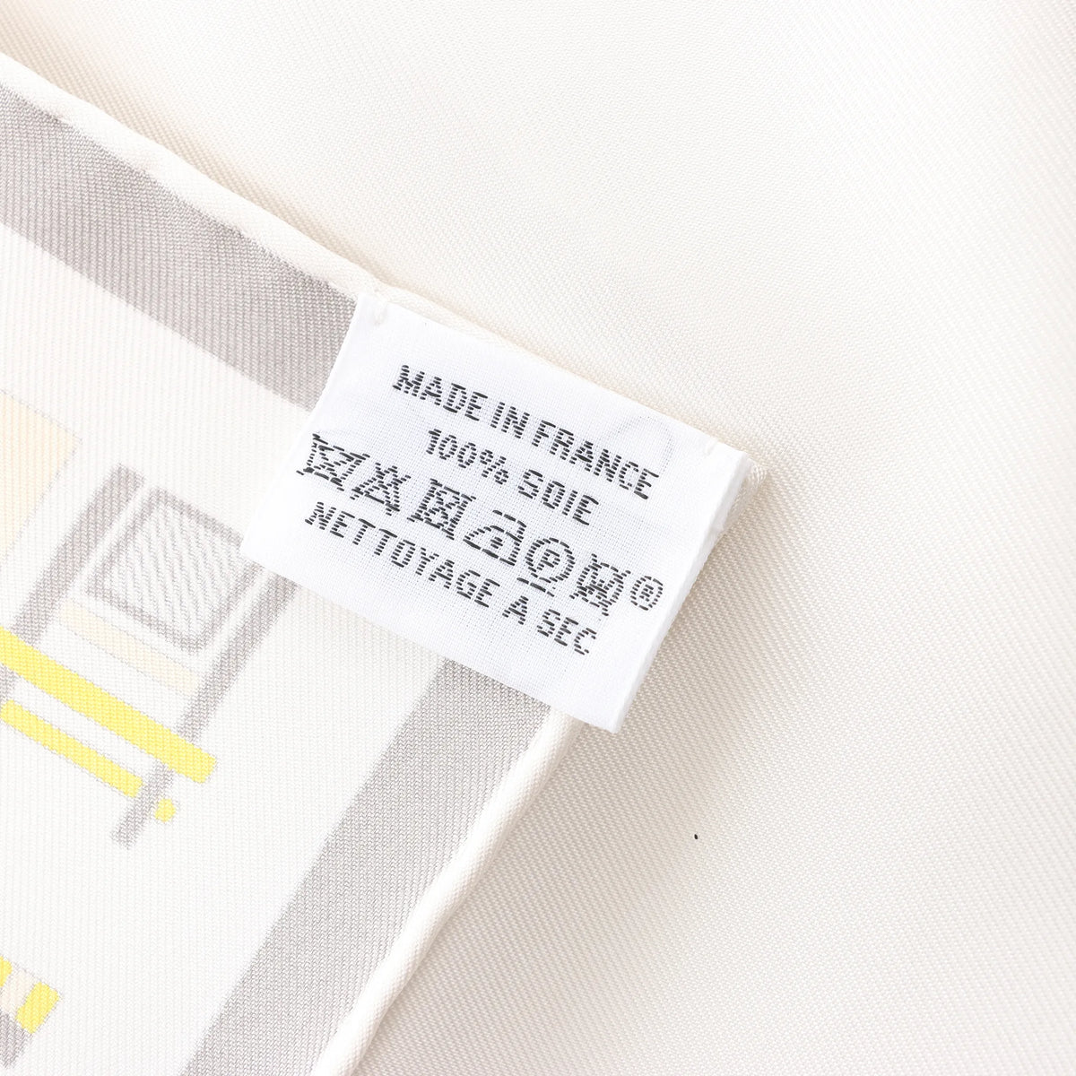 Hermès Carré 90 "COMPLICATION EQUESTR" Silk Scarf in Gray x Yellow
