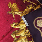 Hermès Carré 90 "COSMOS" Silk handkerchief in Purple
