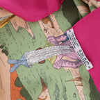 Hermès Carré 90 "Costume de Fete" Pañuelo 100% seda en violeta