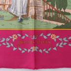 Hermès Carré 90 "Costume de Fete" Pañuelo 100% seda en violeta