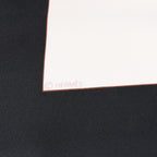 Hermès Carré 90 "CUIRS DU DESERT" Silk handkerchief in Black x Orange
