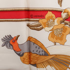 Hermès Carré 90 "Caraibes" Silk handkerchief in Red