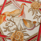Hermès Carré 90 "Caraibes" Silk handkerchief in Red