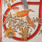 Hermès Carré 90 "Caraibes" Silk handkerchief in Red