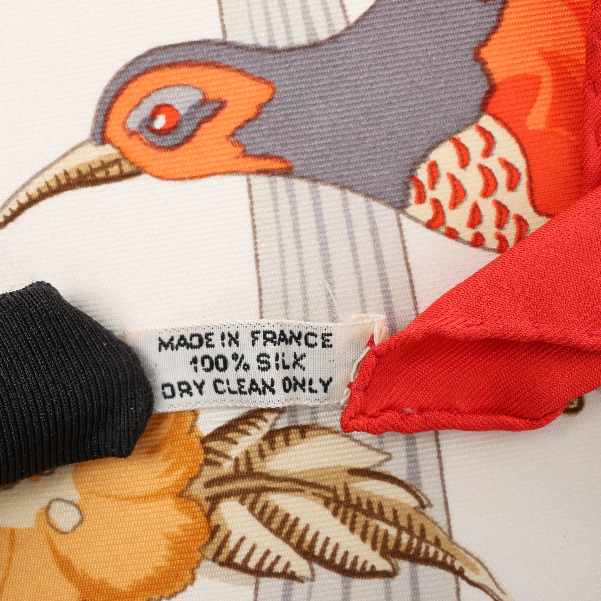Hermès Carré 90 "Caraibes" Silk handkerchief in Red