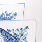 Hermès Carré 90 "Chemins de Corail" Silk handkerchief in Blue