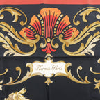 Hermès Carré 90 "Cheval Turc" Silk handkerchief in Black