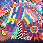 Hermes Carré 90 "Cheval de Fete" Silk handkerchief in Multicolor