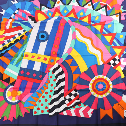 Hermes Carré 90 "Cheval de Fete" Silk handkerchief in Multicolor