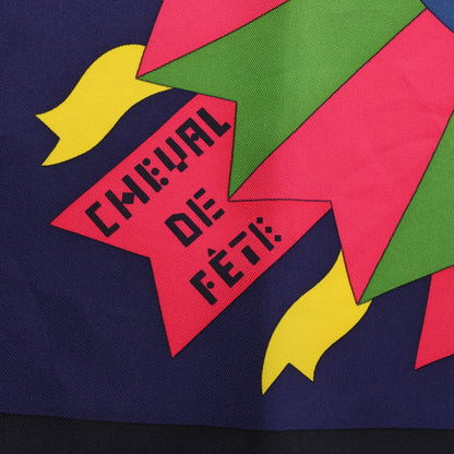 Hermes Carré 90 "Cheval de Fete" Silk handkerchief in Multicolor