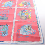 Hermès Carré 90 "Chevaloscope" Silk Scarf in Pink