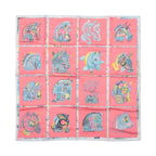 Hermès Carré 90 "Chevaloscope" Silk Scarf in Pink