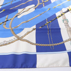 Hermès Carré 90 "Clic Clac" Silk handkerchief in Blue