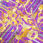 Hermès Carré 90 "Concours d'etriers Etelier" Silk handkerchief in Purple