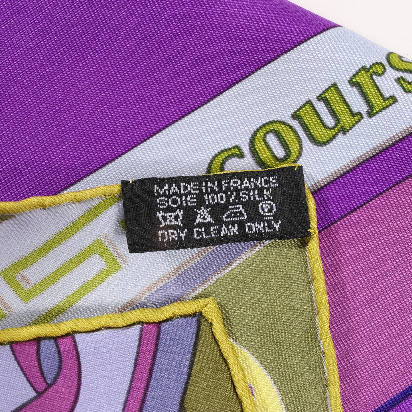 Hermès Carré 90 "Concours d'etriers Etelier" Silk handkerchief in Purple
