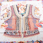 Hermès Carré 90 "Costume de Fete" 100% Silk Scarf in Purple