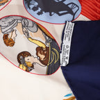Hermès Carré 90 "Couvee d'Hermes" Silk handkerchief in Navy Blue x Red
