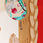 Hermès Carré 90 "Couvee d'Hermes" Silk handkerchief in Red