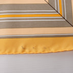 Hermès Carré 90 "Couvertures Et Tenues de Jour Pocket Square" 100% Silk Scarf in Beige