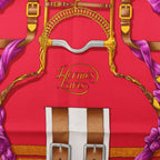 Hermès Carré 90 "Crano Manage" Silk handkerchief in Blue x Red