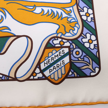 Hermès Carré 90 "DUELS ONIRIQUES" Foulard 100% Soie en Multicolore