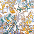 Hermès Carré 90 "DUELS ONIRIQUES" Silk handkerchief in Multicolor