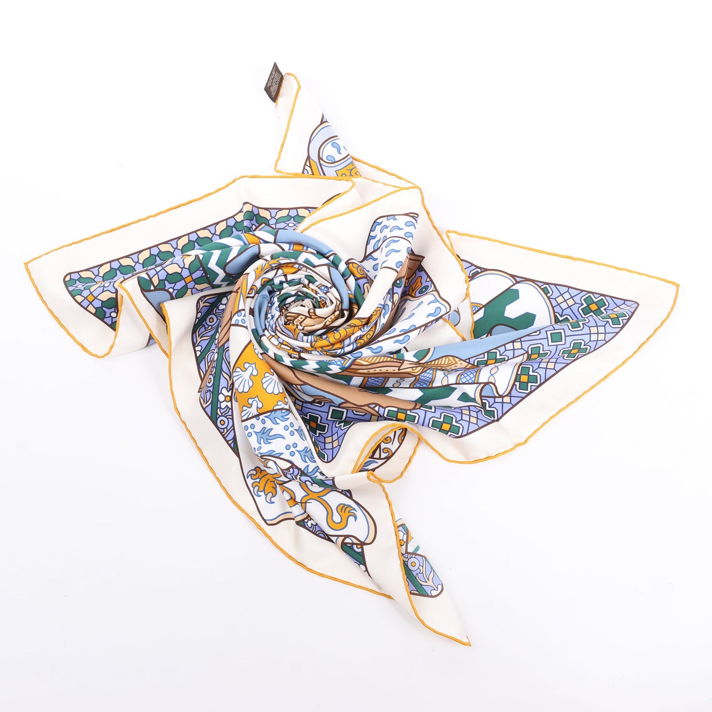 Hermès Carré 90 "DUELS ONIRIQUES" Silk handkerchief in Multicolor