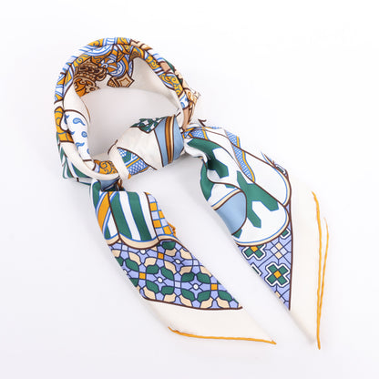 Hermès Carré 90 "DUELS ONIRIQUES" Silk handkerchief in Multicolor