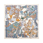 Hermès Carré 90 "DUELS ONIRIQUES" Silk handkerchief in Multicolor