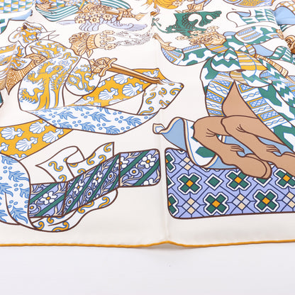 Hermès Carré 90 "DUELS ONIRIQUES" Silk handkerchief in Multicolor