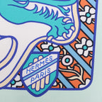 Hermès Carré 90 "DUELS ONIRIQUES" Silk handkerchief in Blue