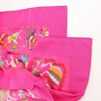 Hermès Carré 90 "Din tini ya Zue An" Silk handkerchief in Pink
