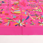 Hermès Carré 90 "Din tini ya Zue An" Silk handkerchief in Pink