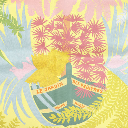 Hermès Carré Double face 90 "LES JARDIN DES PEINTRES" Silk handkerchief in Multicolor