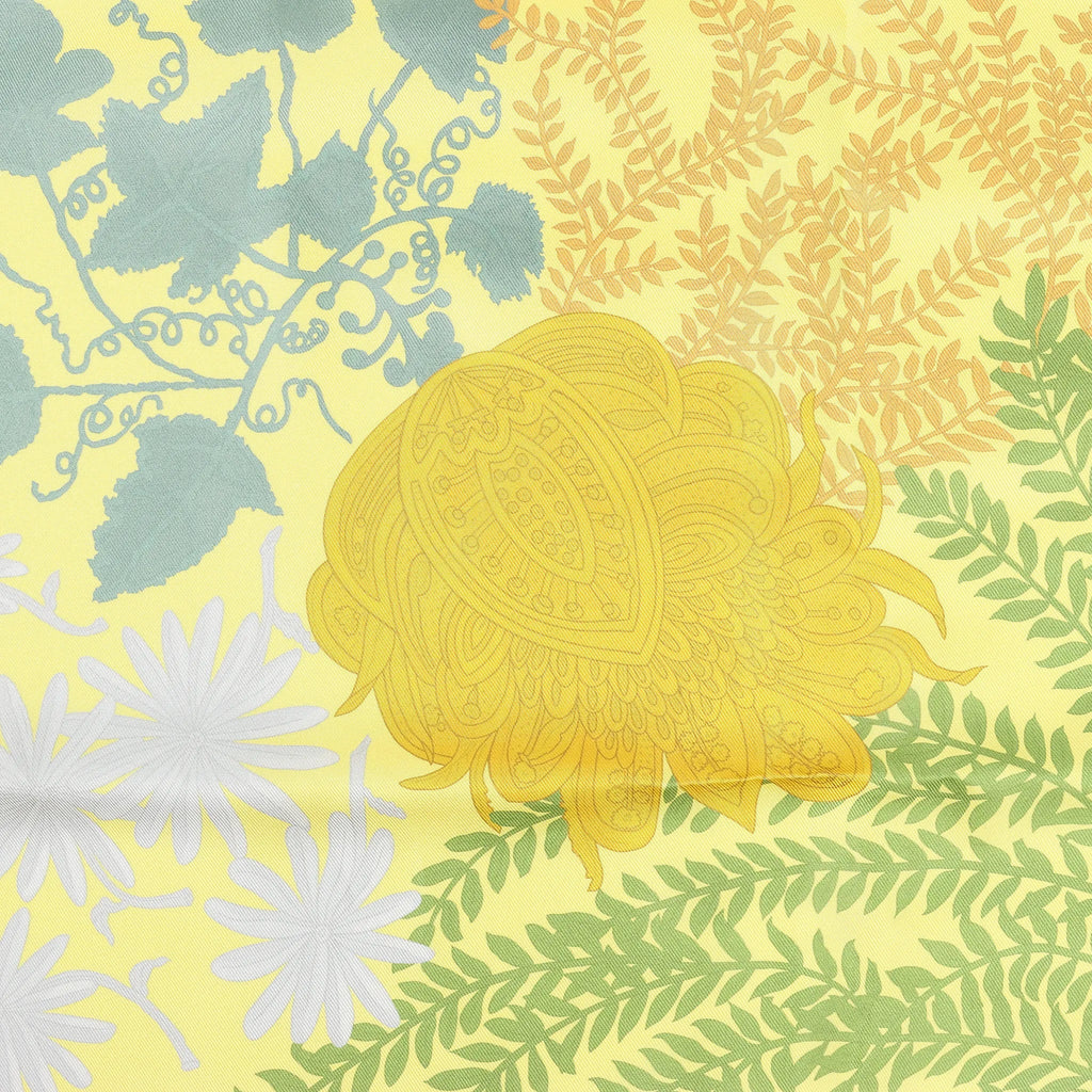 Hermès Carré Double face 90 "LES JARDIN DES PEINTRES" Silk handkerchief in Multicolor