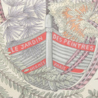 Hermès Carré Double face 90 "LES JARDIN DES PEINTRES" Silk handkerchief in Multicolor
